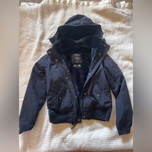 Hollister Black Hooded Jacket